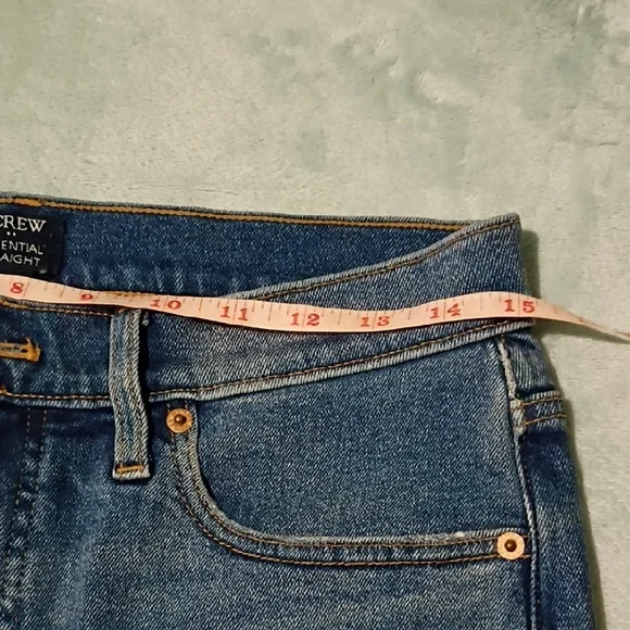 J. Crew Women's Straight Leg Blue Jeans - Picture 4 of 8